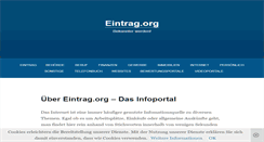 Desktop Screenshot of eintrag.org