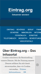 Mobile Screenshot of eintrag.org