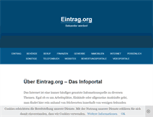 Tablet Screenshot of eintrag.org